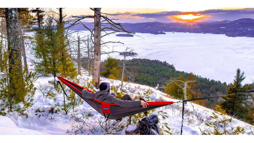 ENO Double Nest Hammock, 9ft x 6ft 6in, Red/Charcoal, DH004