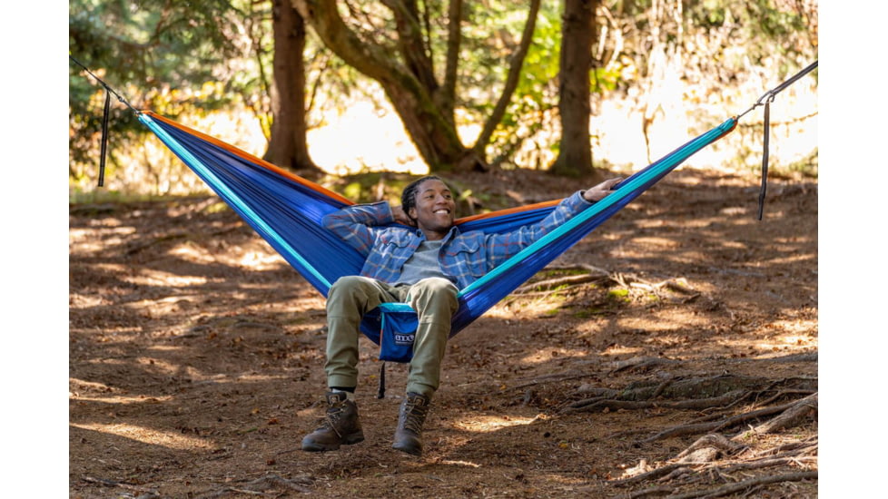 Eno DoubleNest Hammock, Aqua/Sapphire/Amber, One Size, DN013