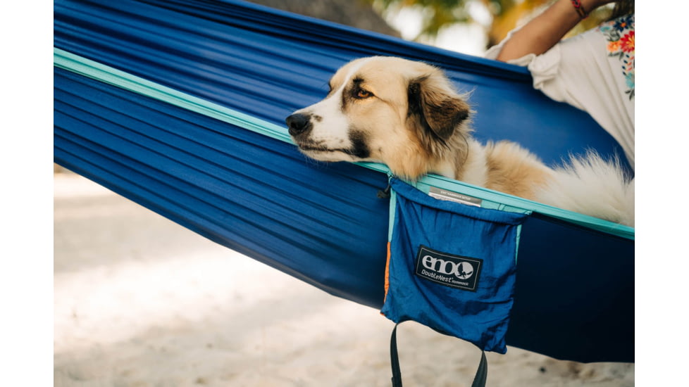 Eno DoubleNest Hammock, Aqua/Sapphire/Amber, One Size, DN013