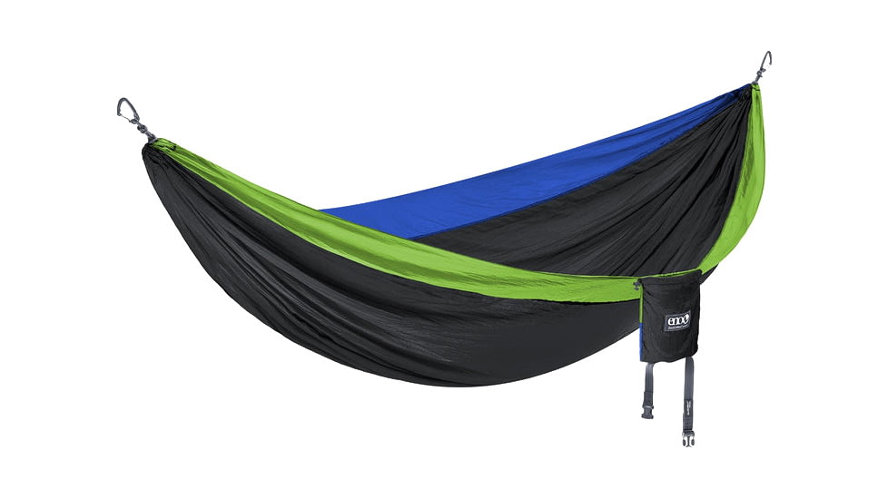 Eno DoubleNest Hammock, Chartreuse/Black/Royal, One Size, DN014