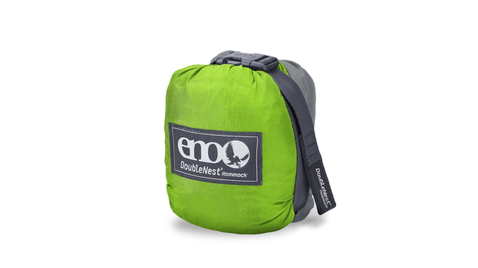 ENO DoubleNest Hammock, Chartreuse/Grey, DN-007