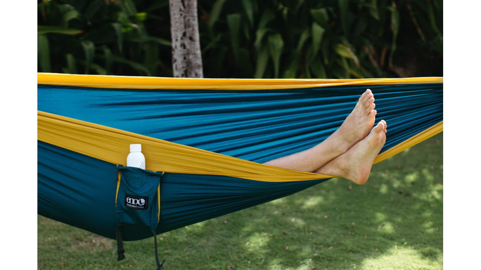 Eno DoubleNest Hammock, Marine/Gold, One Size, DN003