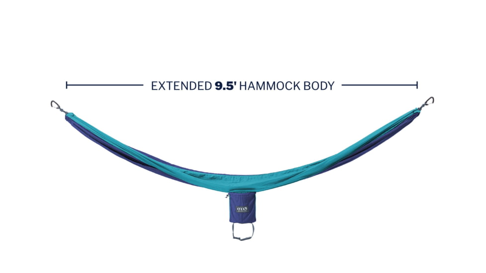 ENO DoubleNest Hammock, Navy/Seafoam, DN-001