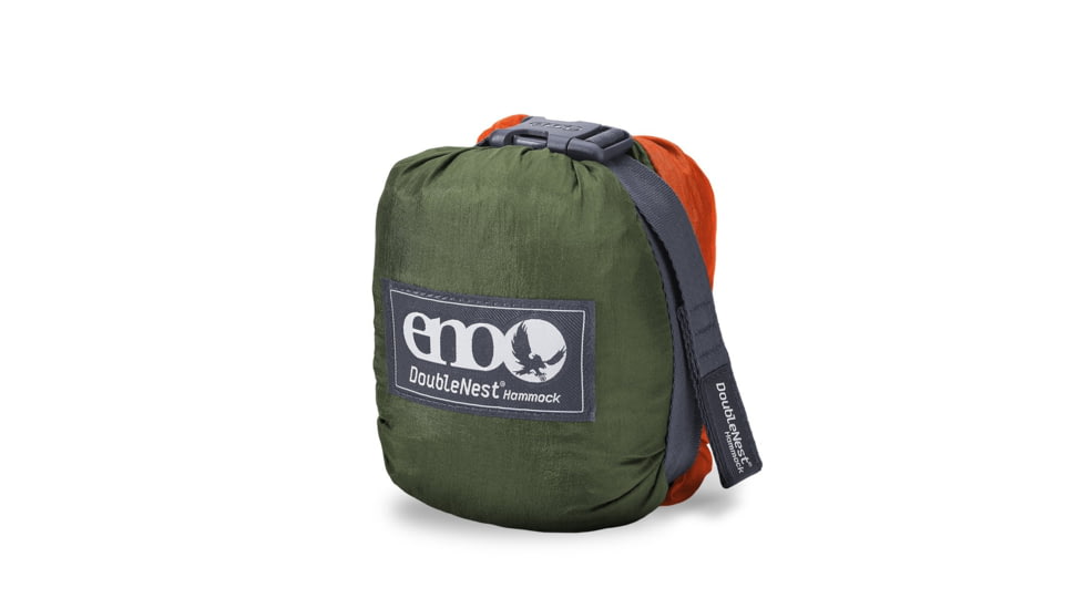 ENO DoubleNest Hammock, Olive/Orange, DN-006