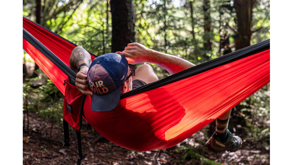 Eno DoubleNest Hammock, Red/Charcoal, One Size, DN004