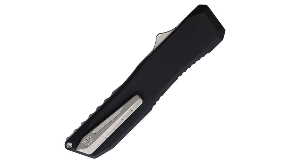 EOS Auto Harpoon OTF Automatic Folding Knives, 3.75in, CPM-20CV Stainless, Tanto Blade, Black Anodized Aluminum Handle, EOS113