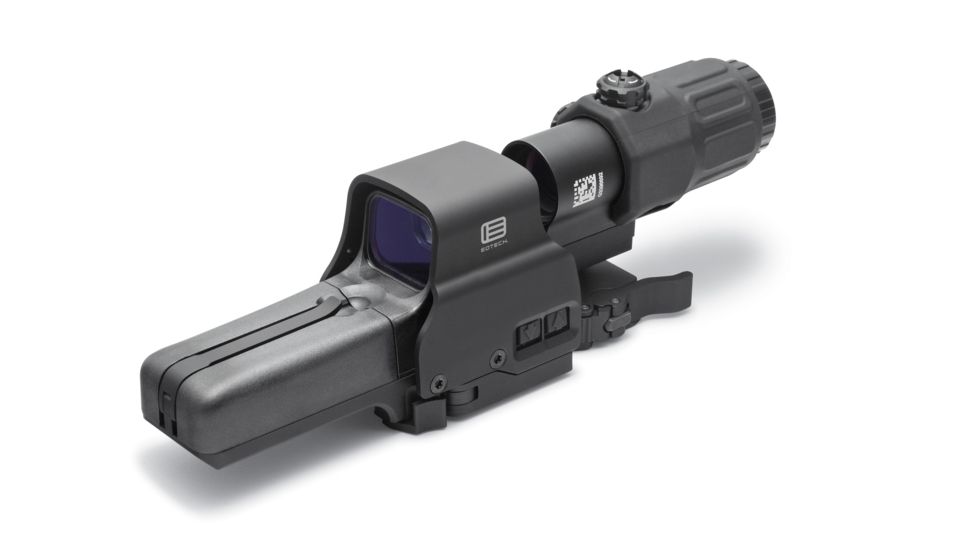 Open Box, Dealer Demo, EOTech Holographic Hybrid Sight III Complete System Includes 518-2 Hws, G33 Magnifier And Sts Switch To Side Mount With Quick Detach, HHS III, HHS III-DMO