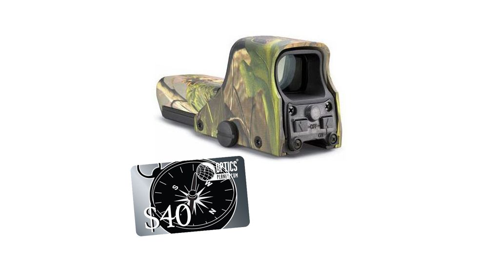 Eotech 512 Red Dot Sight, Black w/AA Battery, Aiming Dot Reticle, Real Tree Camo with FREE 40 OpticsPlanet.com Gift Certificate