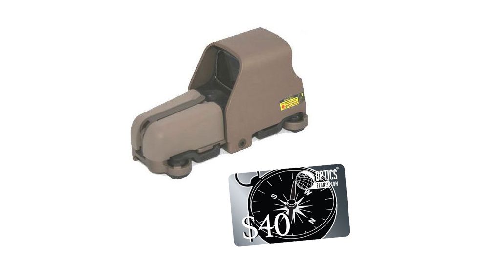 Eotech 553 A65 Holographic Sight, Nightvision Compatible 553.A65, PEQ, Tan /1 SU-231 with FREE 40 OpticsPlanet.com Gift Certificate