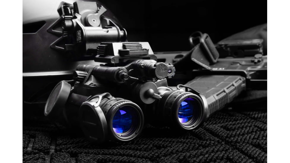 EOTech BinoNV-c 1x w/ Wilcox G24 Mount, Photonis, 4G White Phosphor, Black, EOT-BINO-AI-B-C