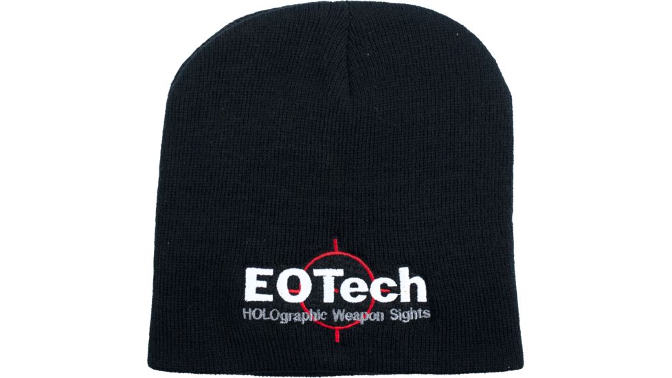 EOTech Gear Black Beanie Hat w/ Color Logo EOTHAT11-IK695-JXX 