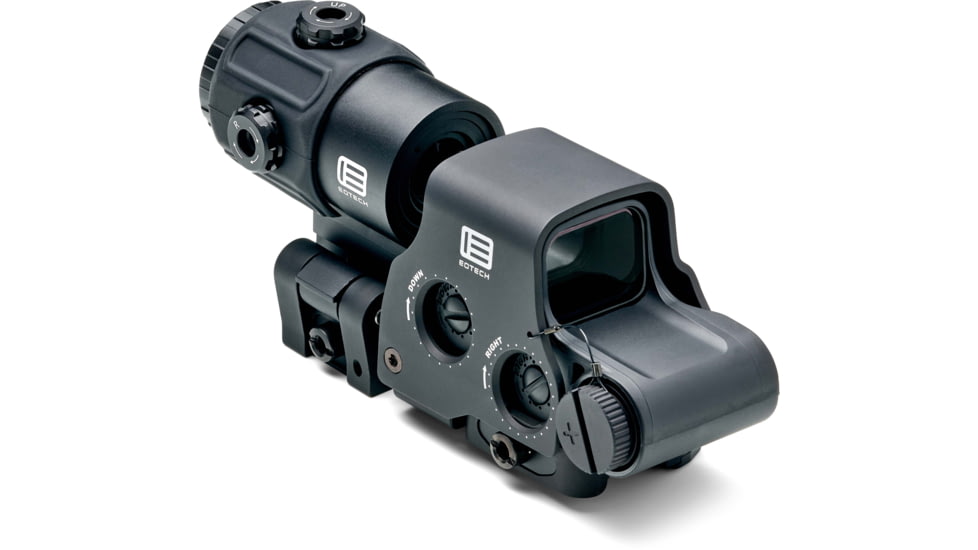 EOTech HHS-VI Complete System Red Dot Sight w/EXPS3-2 HWS, G43 Magnifier w/ QD Switch-To-Side Mount, Black, HHS VI