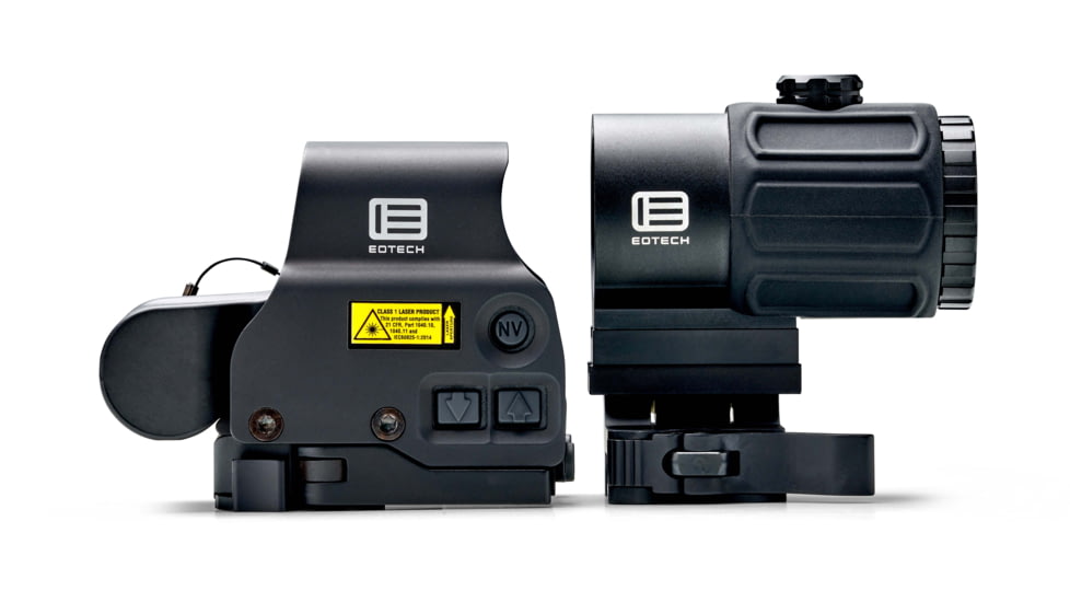 EOTech HHS-VI Complete System Red Dot Sight w/EXPS3-2 HWS, G43 Magnifier w/ QD Switch-To-Side Mount, Black, HHS VI