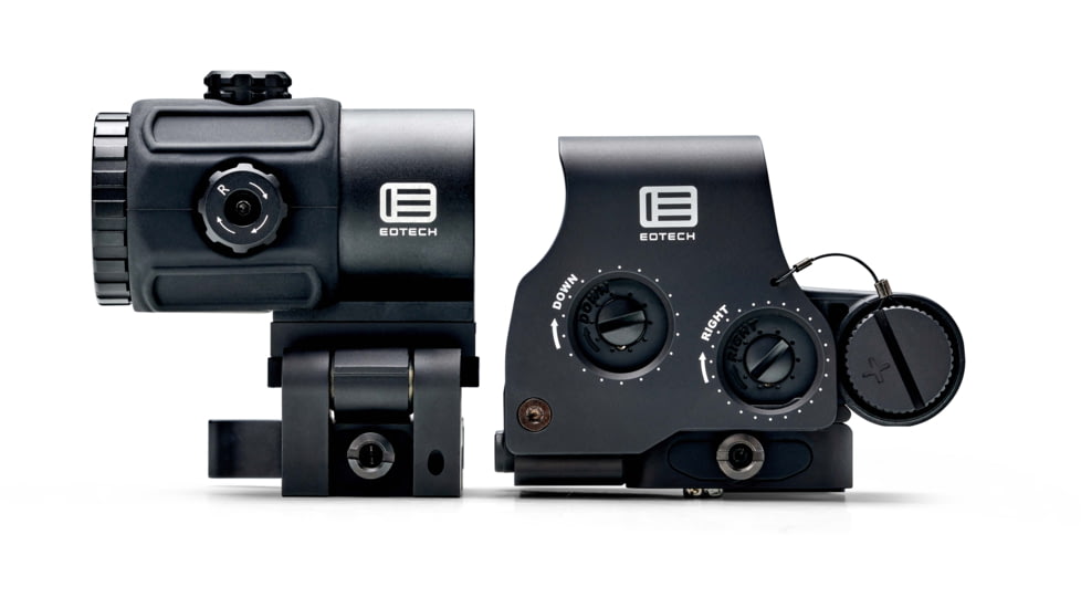 EOTech HHS-VI Complete System Red Dot Sight w/EXPS3-2 HWS, G43 Magnifier w/ QD Switch-To-Side Mount, Black, HHS VI