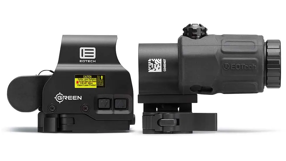EOTech Holographic Hybrid Green Dot Sight w/ G33 Magnifier and STS Mount