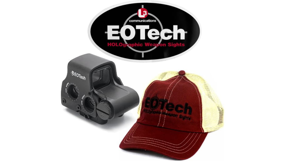 EOTech XPS 2 Red Dot Sight w/ Eotech Trucker Hat and  Eotech Sticker 
