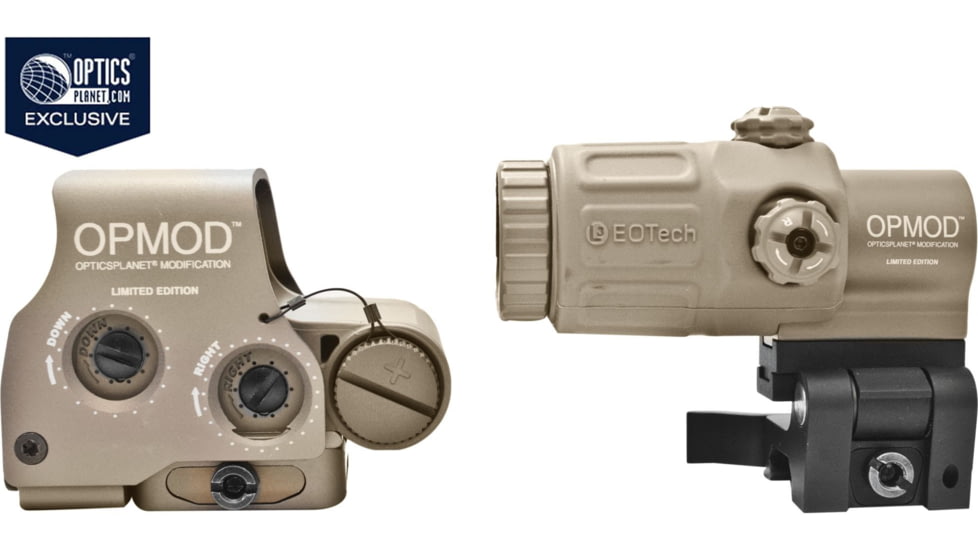 EOTech OPMOD EXPS2 HHS-II 1 MOA Circle Dot Reticle Holographic Red Dot Sight w/G33 3x Magnifier