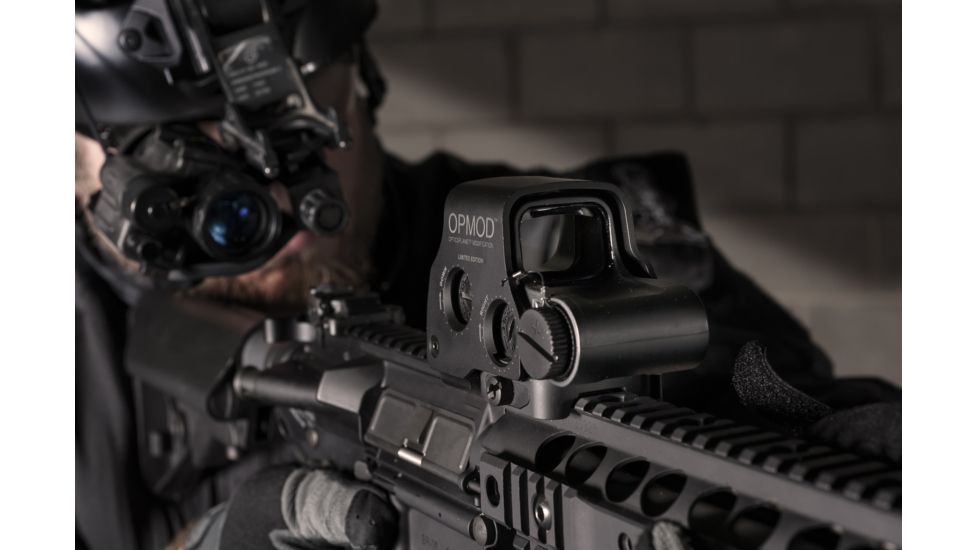 EOTech OPMOD OP Exclusive EXPS2-0 Green Reticle Holographic Reflex Red Dot Sight, Green 68 MOA Ring w/ Single 1 MOA Dot, Black, EXPS2-0GRNOP-BLACK