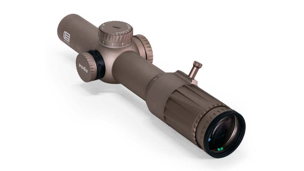 EOTech Vudu 1-10x28mm Riflescope, 34mm Tube, First Focal Plan, SR4 MOA Reticle, Tan, VDU1-10FFSR4TAN