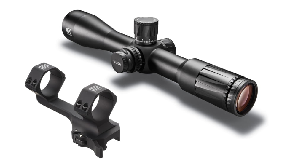 EOTech Vudu 3.5-18x50 FFP Precision Rifle Scope, H59 Reticle w/ 34mm Cantilever Rifle Scope Ring Mount