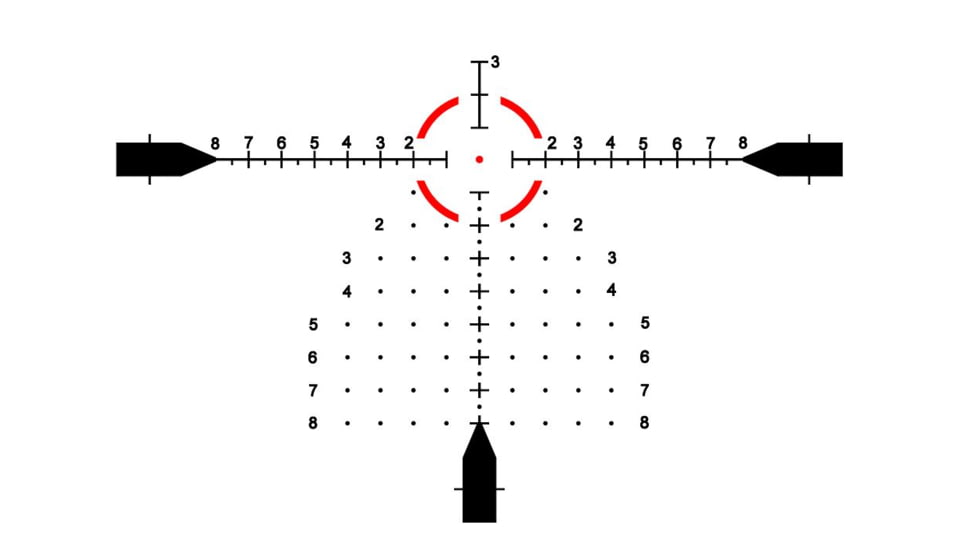 EOTech Vudu Ultra Short 3-9x32mm 30mm Tube LPVO Rifle Scope, Second Focal Plane, MR5 Reticle, Black, VDU3-9SFMR5