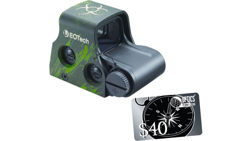 Eotech Zombie Stopper Red Dot Holographic Sight, Z Biohazard Reticle, Z Pattern XPS2-Z2 with FREE 40 OpticsPlanet.com Gift Certificate