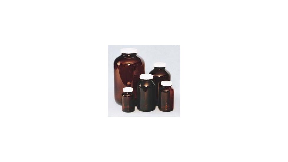 Ep Scientific Wide Mouth Packers, Case of 1, Amber Glass, With Caps, Ep Scientific Products Level 3, 320-02A