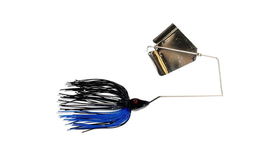 Epic Baits Buzz Bait Slow Rollr, Black Blade, Midnight Blue, 1/2 oz, BBSR12BLKBLFBN025