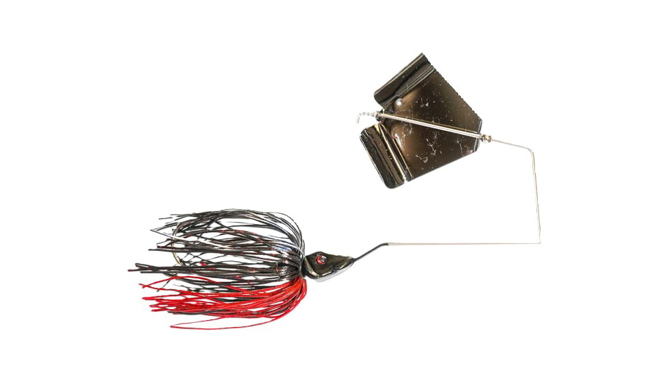 Epic Baits Buzz Bait Slow Rollr, Black Blade, Diablo, 3/8 oz, BBSR38BLKBLFBB024