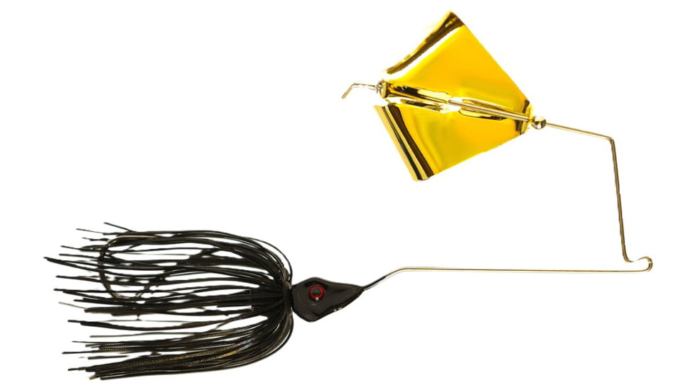 Epic Baits Buzz Bait Slow Rollr, Gold Blade, Black Magic, 1/2 oz, BBSR12BLKBLFBN028
