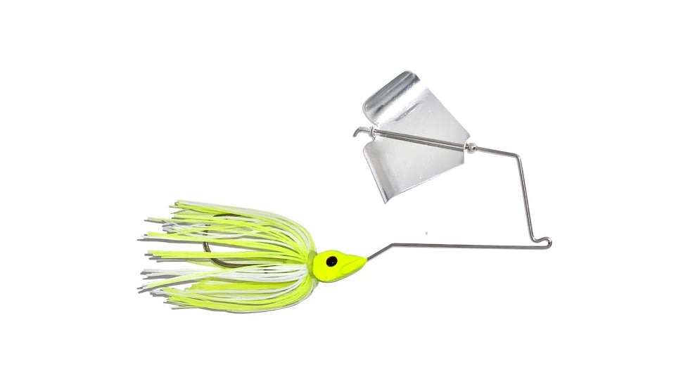 Epic Baits Buzz Bait Slow Rollr, Chart/White, 1/4 oz, BBBNR14WHTBLCGB027