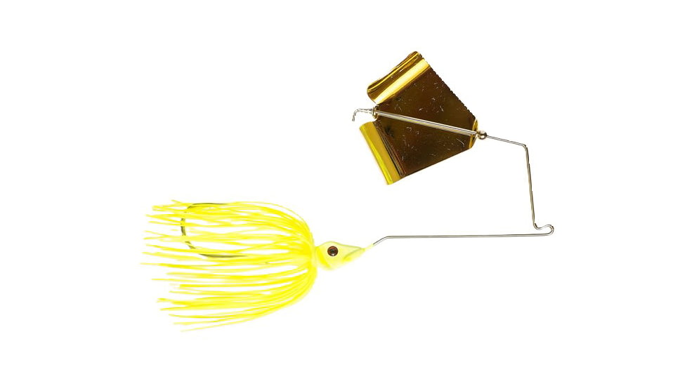 Epic Baits Buzz Bait Slow Rollr, Gold Blade, Chartreuse, 1/2 oz, BBSR12CHTBLFGB022