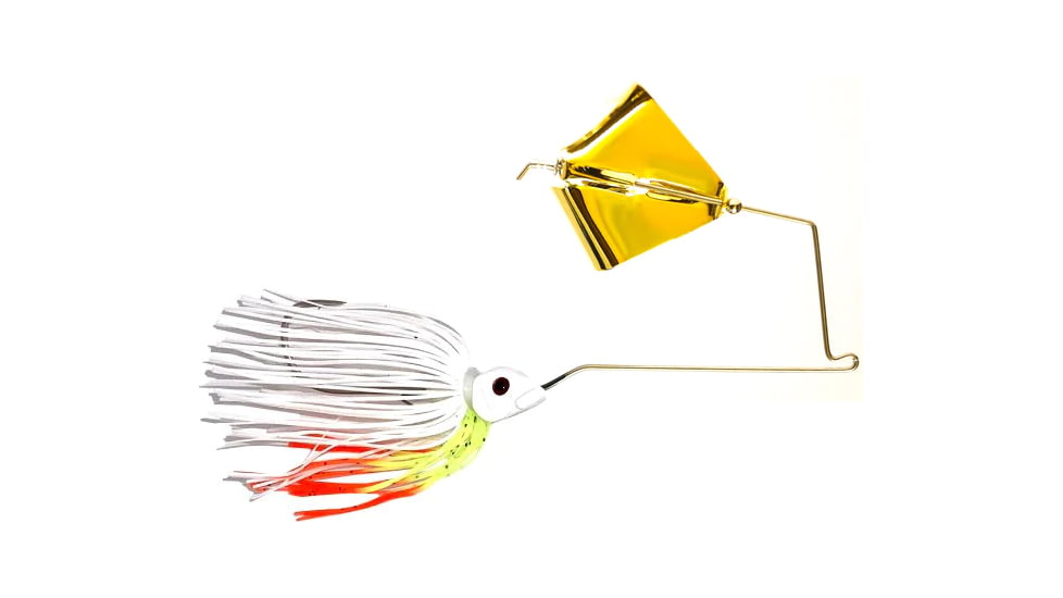 Epic Baits Buzz Bait Slow Rollr, Gold Blade, Coleslaw, 1/2 oz, BBSR12WHTBLFGB015