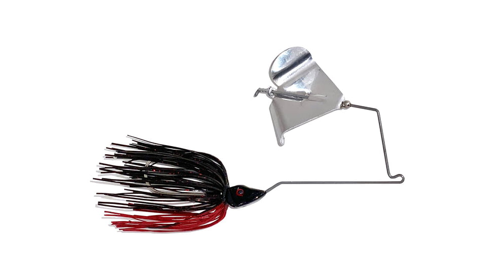 Epic Baits Buzz Bait Slow Rollr, Gold Blade, Diablo, 1/2 oz, BBSR12BLKBLFGB024