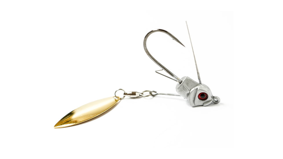 Epic Baits Under Spin Jig, GW, Sliver, 1/4 oz, US14SLVRGW3