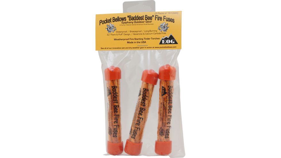 Epiphany Outdoor Gear Baddest Bee Fire Fuses, Yellow, 3 Piece, EOGBB20H-416178