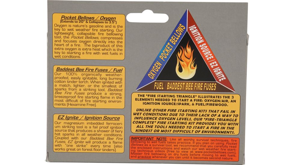Epiphany Outdoor Gear Pocket Bellows Weatherproof 3-Piece Fire Starting Kit