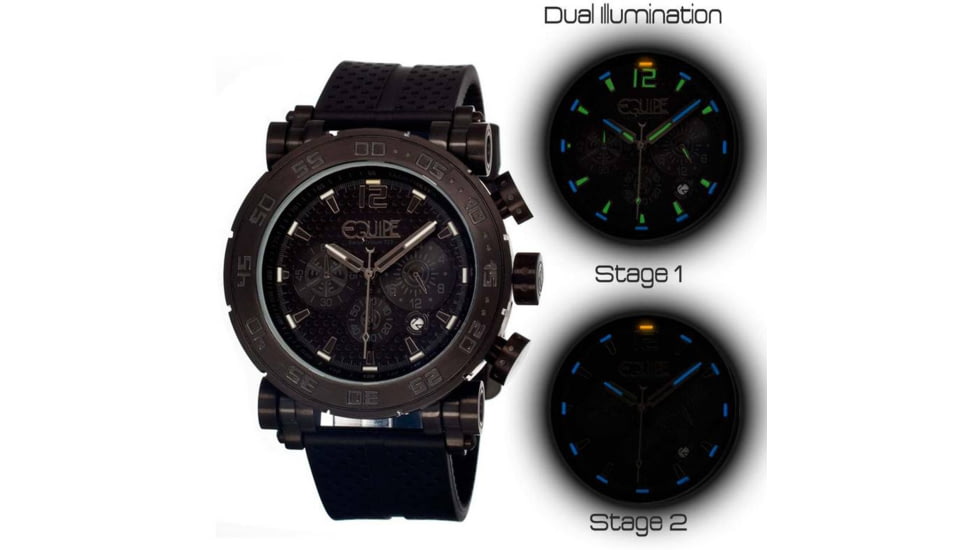 Equipe Tritium Stud Mens Watch, Black EQUET503