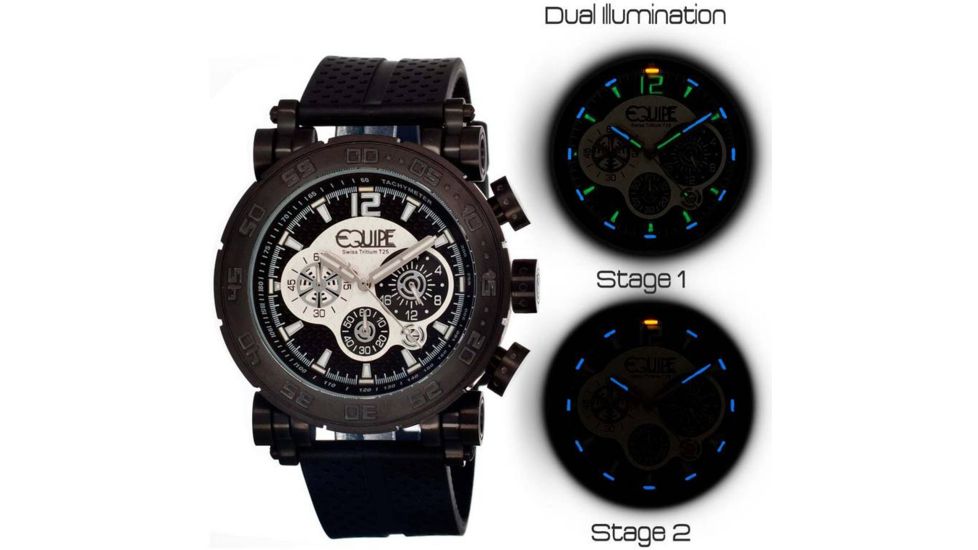 Equipe Tritium Stud Mens Watch, Black-Multicolor EQUET504