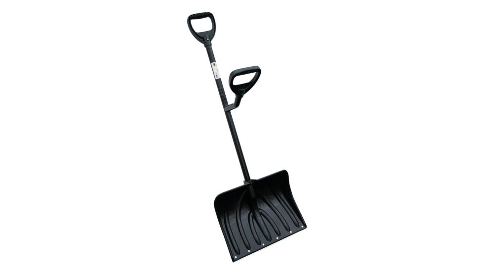Ergiesystems 18in Two-Handed Ergonomic Snow Shovel, Black SNW101