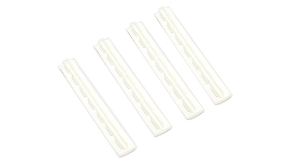 ERGO 7-Slot KeyMod Wedgelok Rail Cover, 4 Pack, White, 4330-4PK-WHITE