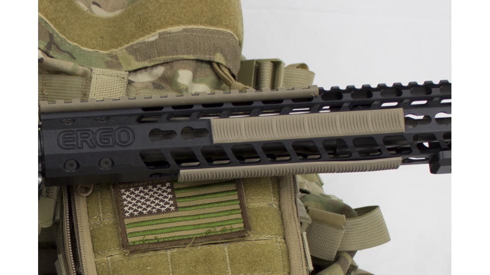 Ergo 7-Slot KeyMod Wedgelok Rail Covers, Pack of 4, Dark Earth, 4330-4PK-ERGO-DE-B