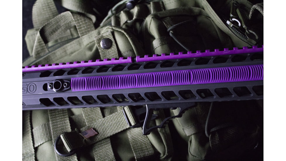 ERGO 7-Slot KeyMod Wedgelok Rail Cover, 4 Pack, Purple, 4330-4PK-Pur