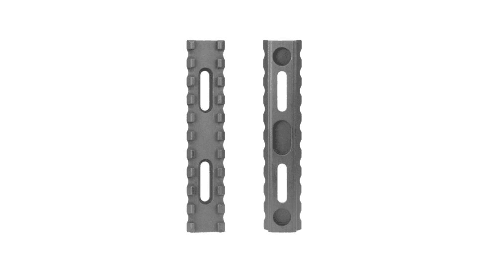 Ergo Grip 10 Slot 4in x .400 Ultra Lite Aluminum Rail w/ 1.10-2.10in Hole Spacing, Black 4761