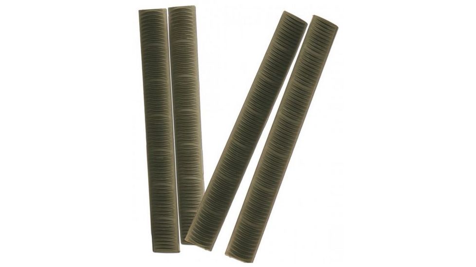 Ergo Grip 7-Slot KeyMod Wedgelok Rail Covers, 4Pk, OD Green, 4330-4PK-OD-B