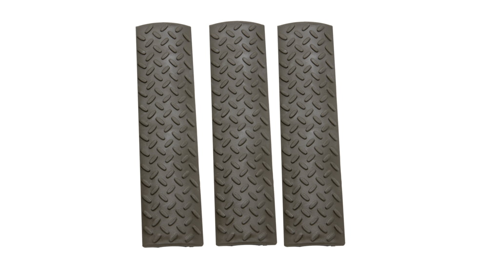 ERGO 15-Slot Diamond Plate Full Rail Cover, 3 Pack, OD Green, 4365-3PK-OD