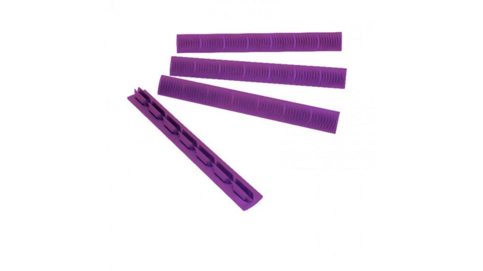 Ergo Grip 7-Slot KeyMod Wedgelok Rail Covers, 4Pk, Purple, 4330-4PK-PUR-B