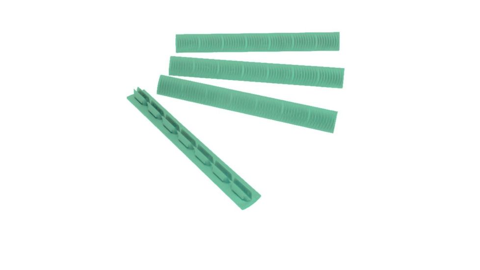 ERGO 7-Slot KeyMod Wedgelok Rail Cover, 4 Pack, Robin Egg Blue, 4330-4PK-REB