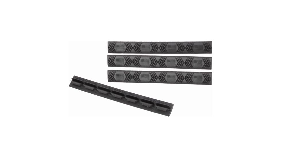 ERGO 7-Slot KeyMod Wedgelok Rail Cover, 4 Pack, American Flag, Black, 4330-4PK-FLAG-BK
