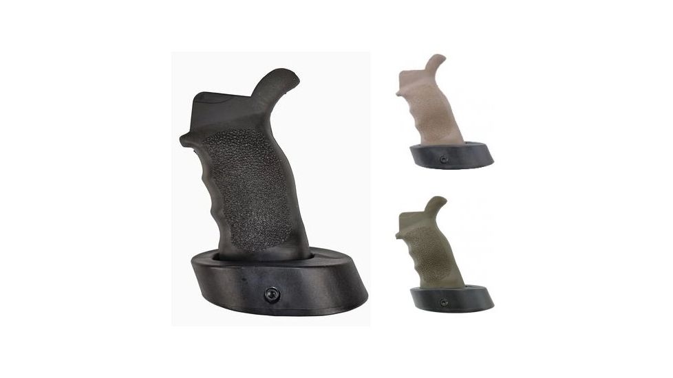 ERGO Grips Tactical Deluxe Grip With Palm Shelf, 4055, Black, Dark Earth, OD Green